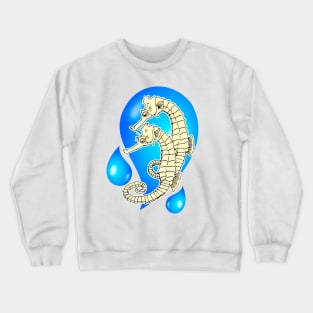 Yellow seahorse Crewneck Sweatshirt